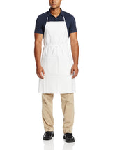 High Five Products AA409 Microporous WBP (Waterproof Barrier Protection) Single-Use Bib-Style Apron, 28" Width x 36" Height, White (Case of 100)