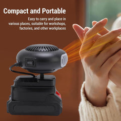 Portable Battery Operated Heater, Batteries Powered Heaters, With Anti Tilt Design, Quiet Long Heating, Battery Operated Heater For Indoors/Car/Camping, with Anti Tilt Design (10-cell battery*2)