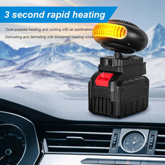 ciciglow Small Space Heater, Car Heater, Portable Windshield Defogger and Defroster, Fast Heating Battery Powered Heater for Indoor Outdoor
