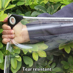 Outdoor Tarpaulin Curtains Clear,PVC Waterproof Tarpaulin Side Panels-400g/m²,Transparent Soft Glass,Heavy Duty Tarp Covers,Tear Resistant+Uv-Ray for Gazebo Pergola Carport,W×H-2.5×3.3m/8.2×10.8ft