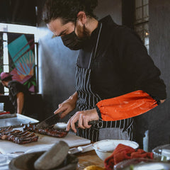 ULTNICE Waterproof Arm Sleeves 2 Pairs Pvc Sleeve Covers for Cooking Dishwashing Gardening 14.96 Inch Black and Red