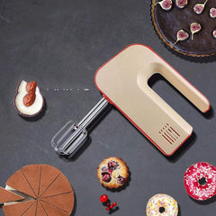 Egg Beater- Electric Hand Mixer, Stainless Steel Mixer Electric Different Speed Settings and Turbo Button with Sturdy Beaters fine