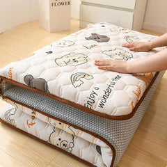 Japanese Mattress Floor Sleeping Mat Single Double Roll Up Mattress Foldable Floor Sleeping Mat Portable Guest Bed Sofa Sleeping Mat(Size:180 * 200cm,Color:A)