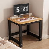 Wood Computer Table,Modern Simple Office Desks,Study Writing Desk Workstation for Home Office Study Rooms,Classrooms and Other Places(60 * 50 * 70 cm/23.6 * 19.7 * 27.6 in, Walnut+Black)