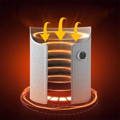 Portable Electric Heater for Home Foldable Under Desk Foot and Leg Warmer 360° Surround Heating with 5 Speed Adjustment(Blue)