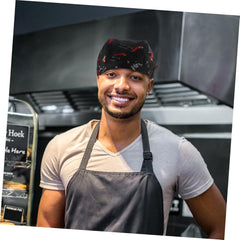 SAFIGLE Chili Design Kitchen Chef Hat Comfortable Waiter Cap for Restaurant Work Dustproof Cooking Hat for Men Women Chef Accessories for Fun Cooking Experience