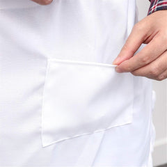 Aprons With Pockets Short Waist Kitchen Apron Lace Half Waist Bib Maid Costume With Pocket Half Apron Cover Kitchen Party Apron