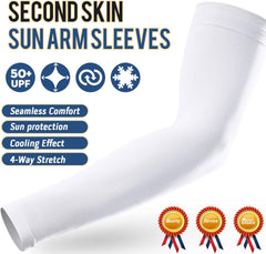 GOUNOD Arm Sleeves for Sun Protection with UV Cover - Cooling Tattoo Cover Up Sleeves for Working Out, Football