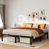 GarveeHome 10 in Full Tool-Free Bed Frame, Heavy Duty Metal Platform Bed Frame with Durable Iron Slat Support and Legs, No Box Spring Required, No Screws Needed, Support Up to 800 LBS