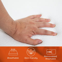 4 inch Tri Fold Folding Mattress Memory Foam Mattress Topper Portable Foldable Mattress Topper for Camping, Guest, Floor RV, CertiPUR-US Certified, with Washable Cover, Easy Storage, Twin XL