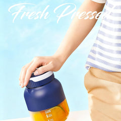 500ml Hand Blender, Blender USB Rechargeable Mini Juicer Cup, Hand Portable Travel Blender Cup, One Cup with Double Lid, Usb-C Rechargeable, Dishwasher Safe (blue*2)