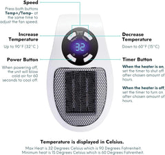 Heater pro X, Instant Heat When You Need It Most, Smart & Energy-Efficient Heating, Compact, Portable & Discreet Design, Quiet Comfort for Work or Rest, Smart Control & Safety First