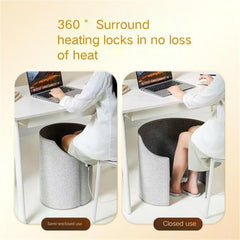 Intelligent Under Desk Foot Warmer Heated Foot Rest for Office Home Energy Efficient Heater Portable Heater for Winter(Blue)