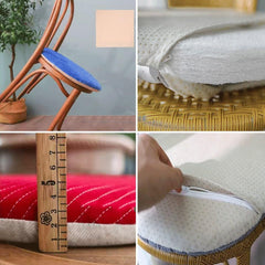 Round Stool Seat Cushion Chair Pads for Bar Stool Dining Chair Garden Kitchen Non-Slip Backing Indoor Outdoor Comfort Office Dining Room Chair Cushions(H44,40cm (16in))