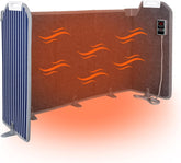 Panel Space Heater for Office/Home Quiet, Portable Electric Space Heater Warmer Under Desk Heater for Legs Feet Knee, Foldable Under Desk Heating with Thermostat Auto Shut Off, 12H Timer