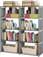 5-Tier Book Shelf 8 Cube Organizer, Storage Shelves for Bedroom, Living Room, Office, Closet, Study Room - DIY Cube Storage