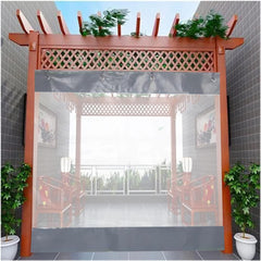 Pergola Sides Window Insulation Film Windproof Terrace Cover Porch Side Panels Outdoor Transparent Pergola Curtains, Gazebo, Outdoor, Size 47 (Size : 2.1x2.5m)