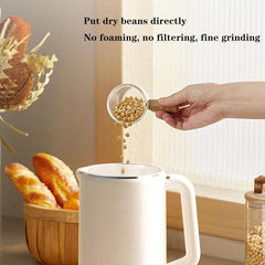Mini Soybean Milk Maker, Portable Soy Milk Machine with 8 Functions, Juicer Maker Free Filtering Self Cleaning for Household, Green