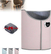 Under Desk Leg Warmer for Office,Portable Space Heater for Office and Home,Foldable,Quiet Floor Foot Warmer Under Desk for Leg,Foldable Under Desk Leg and Foot Warmer,Foot Heater Under Desk (Pink)