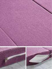 Foldable Mattress 3"/4" Thick Folding Futon Mattress Single/Twin/Queen/King Size Four-Fold Mattress,High Density Foam Mattress for Sleeping/Travel/Guest Bed (Navy,24"x79"x3")