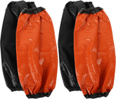 ULTNICE Waterproof Arm Sleeves 2 Pairs Pvc Sleeve Covers for Cooking Dishwashing Gardening 14.96 Inch Black and Red