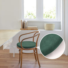14" Round Memory Foam Chair Cushion Detachable Bar Stool Cushion Circle Chair Pad Breathable Chair Seat Cushion for Dining Kitchen Chairs Coffee