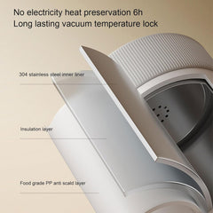 Zopsc Electric Kettle, Portable Water Heater with 10 Minute Boiling, 12H Temperature Retention, 27000mAh Battery, 350ml Stainless Steel, Cordless for Camping Hiking Travel