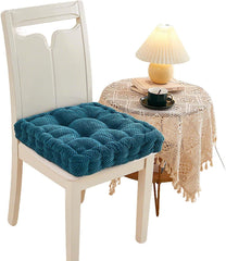 Velvet Chair Cushions for Dining Chairs – Super Soft Plush Washable Square Seat Pads, Comfortable Chair Cushions for Kitchen, Dining Room, or Indoor Seating