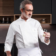 Colaxi Chef Coat White Chef Clothes Chef Jacket for Food Service Catering Hotel Kitchen