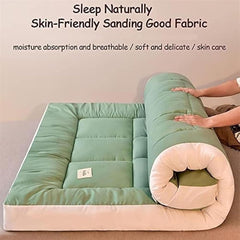 Universal Futon Mattress, Comfortable Japanese Floor Mattress, Breathable, Thick, Roll-Up, Portable, Foldable, Suitable for Guest Bed and Camping.(Gray,120x200cm)