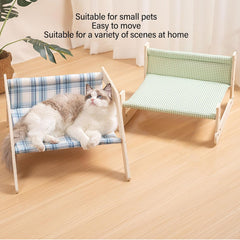 Cat Hammock Bed Removable Elevated Dog Pet Hammock Bed Beach Chair Soft Comfortable for Indoor Outdoor Cat Small Pets