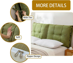 Cushioned Bed Headboard Cover for Full Queen King, Elegant Thicken Headboard Cover, Premium Quilted Fabric with Thick Padding for Wedding, Birthday(Grey a,120x80x10CM)