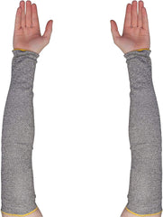 Cut Resistant Sleeves – Protective Arm Sleeves for Gardening Yardwork, Non-Slip Cooling Comfort 18” Length (1 Pair – Size Large) KTAG Without Thumbhole