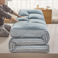 Japanese Floor Futon Mattress, Folding Tatami Mat, Pressure Relieving Foldable Breathable Design for Double and Single Beds,4 Seasons Universal(C,120 * 200cm)