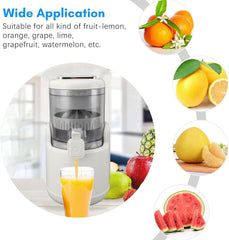 Electric Citrus Juicer, Rechargeable Juicer Machine with USB Cable and Cleaning Brush, Orange Lime Lemon Grapefruit Juicer Squeezer, Easy to Clean Portable Juicer