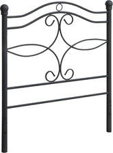 Coaster Home Furnishings Callie Transitional 42-inch Metal Open Frame Headboard for Bedroom Twin Size Matte Black 450102T