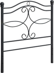 Coaster Home Furnishings Callie Transitional 42-inch Metal Open Frame Headboard for Bedroom Twin Size Matte Black 450102T