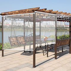 Roller Shade Blind Outdoor Door Windows Clear Roller Blinds, Waterproof Transparent Roller Shade for Outdoor Indoor, Gazebo Pergola Clear Roll-up Blinds/Screen, Easy to Install 60/80/100/120/14