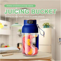Portable Electric Fruit Juicer Machine - Bidirectional Spiral Juice Maker with Separation Home Use