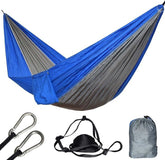 Hammocks for Camping 2 Person, Portable Hammock Foldable, Double Hammock Swing Chair for Adults, Hammock with Chains and Hooks, for Travel Patio Garden