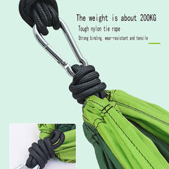 Hammock Camping Hammock Portable Hammock Swing Chair Lightweight Nylon Fabric Easy to Assemble with Straps for Summer Camping Travel Garden Hammocks for Outside (Color : Blue)