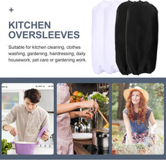 GARVALON 4pairs Oil Oversleeves Reusable Arm Sleeves for Cooking Cleaning Easy to Clean for Dish Washing Work
