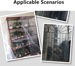 Gazebo Curtains 0.12mm Pergola Waterproof Side Panels Translucent Tarp with Eyelets and Elastic Rope DTVEW (Color : Clear, Size : 22.96x9.84'/7x3m)