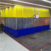 Outdoor PVC Tarpaulin Curtains Transparent Pergola Side Panels Workshop Curtains for Gazebo, Garage, Outdoor, 65 Size, can Be Customized (Color : Clear, Size : 6.89x8.2ft/2.1x2.5m)