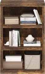 Furinno PASIR Book Shelf, 4-Tier Bookshelf, Bookcase, 9.4" x 23.6" x 41.7", for Living Room, Bedroom, Home Office, Amber Pine