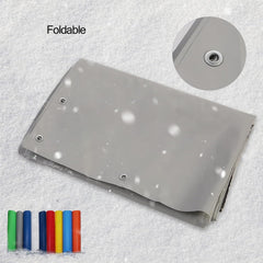 Outdoor Curtains with Zipper, PVC Clear Waterproof Tarpaulin Side Panels, Partition Curtains, Pergola Patio Gazebo Balcony Weatherproof Transparent Tarp, black+clear ( Size : H2.1xW3.5m/H6.8xW11.4ft )