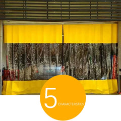 Gazebo Side Panel Tarpaulin Waterproof Transparent Tarpaulin Outdoor Tarpaulin Curtains for Garden, Pergola, Garage, can Be Customized (Color : Clear, Size : 6.89x8.2ft/2.1x2.5m)
