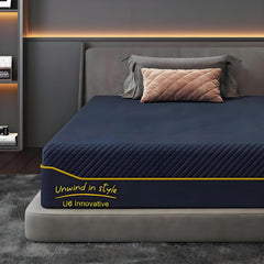 Full Size Mattress in a Box, 14 Inch Luxury Gel Memory Foam Mattress Full for Cool Night Sleep & Pressure Relief, Medium Firm, Enhanced Support & Breathability, 75"*54"*14", Navy Blue (14 Inch, Full)