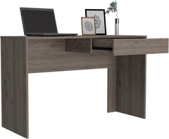 Computer Desk for Home Office: Modern Writing Table with Single Drawer - Light Wood Compact Workstation for Remote Professionals & Creative Workspaces