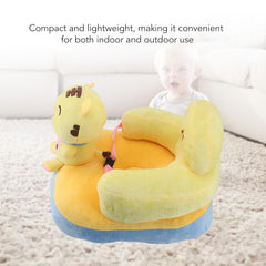 Baby Support Sofa Adjustable Angle, Stable Electric Infant Sit Up Chair, Floor Seat Plush Lounger, Safe Non Material, Lightweight Portable for Indoor Outdoor Use (Rabbit Pattern)